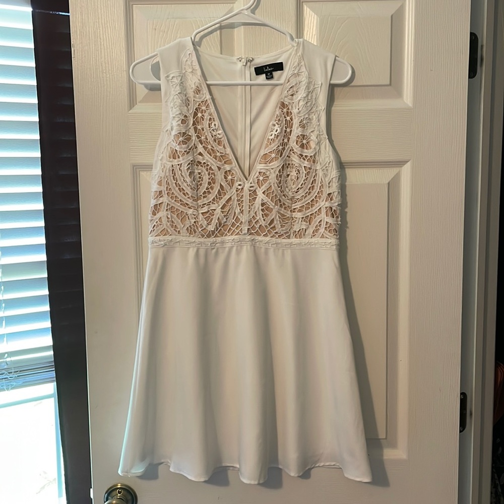 Lulus White Crochet Dress